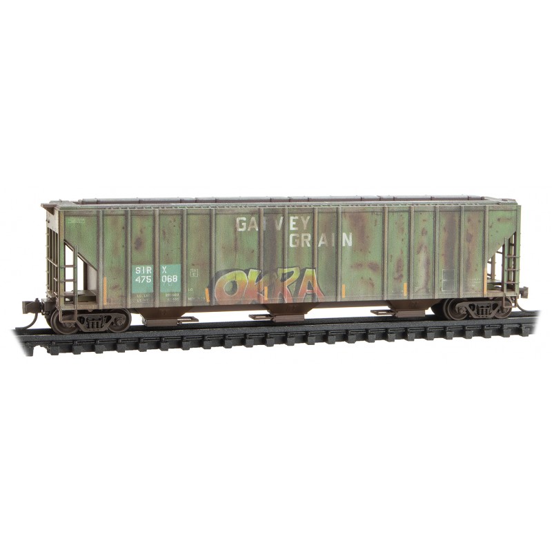 SIRX (Ex-Garvey Grain) 3-Bay Covered Hopper #475068