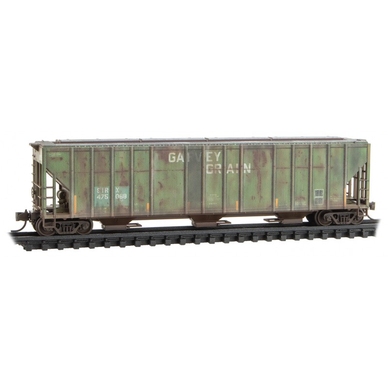 SIRX (Ex-Garvey Grain) 3-Bay Covered Hopper #475068