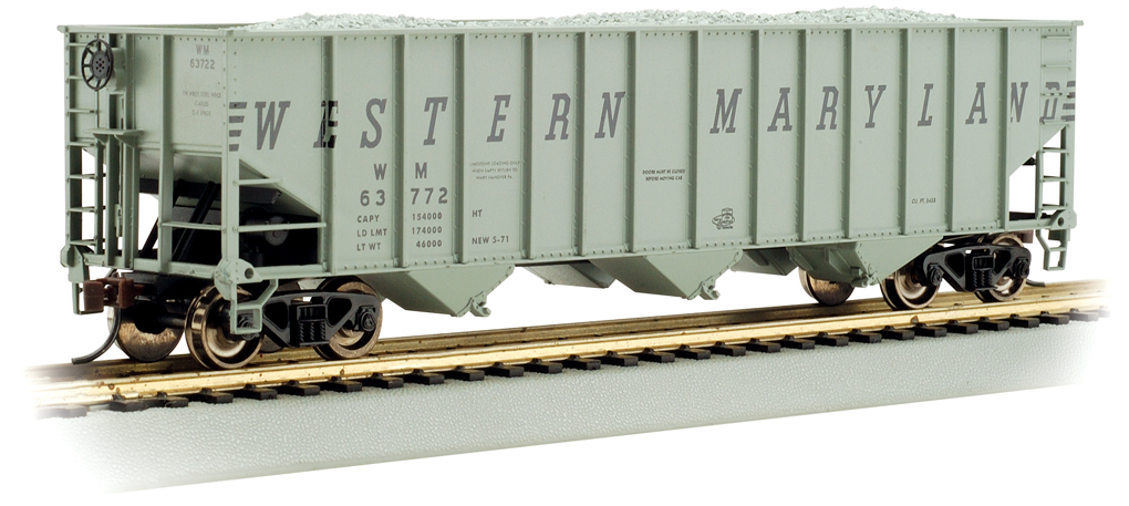Western Maryland Bethlehem Steel 100-Ton 3-Bay Hopper #63834