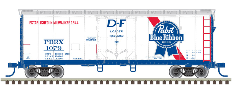 Pabst Blue Ribbon 40' plug door boxcar #1027