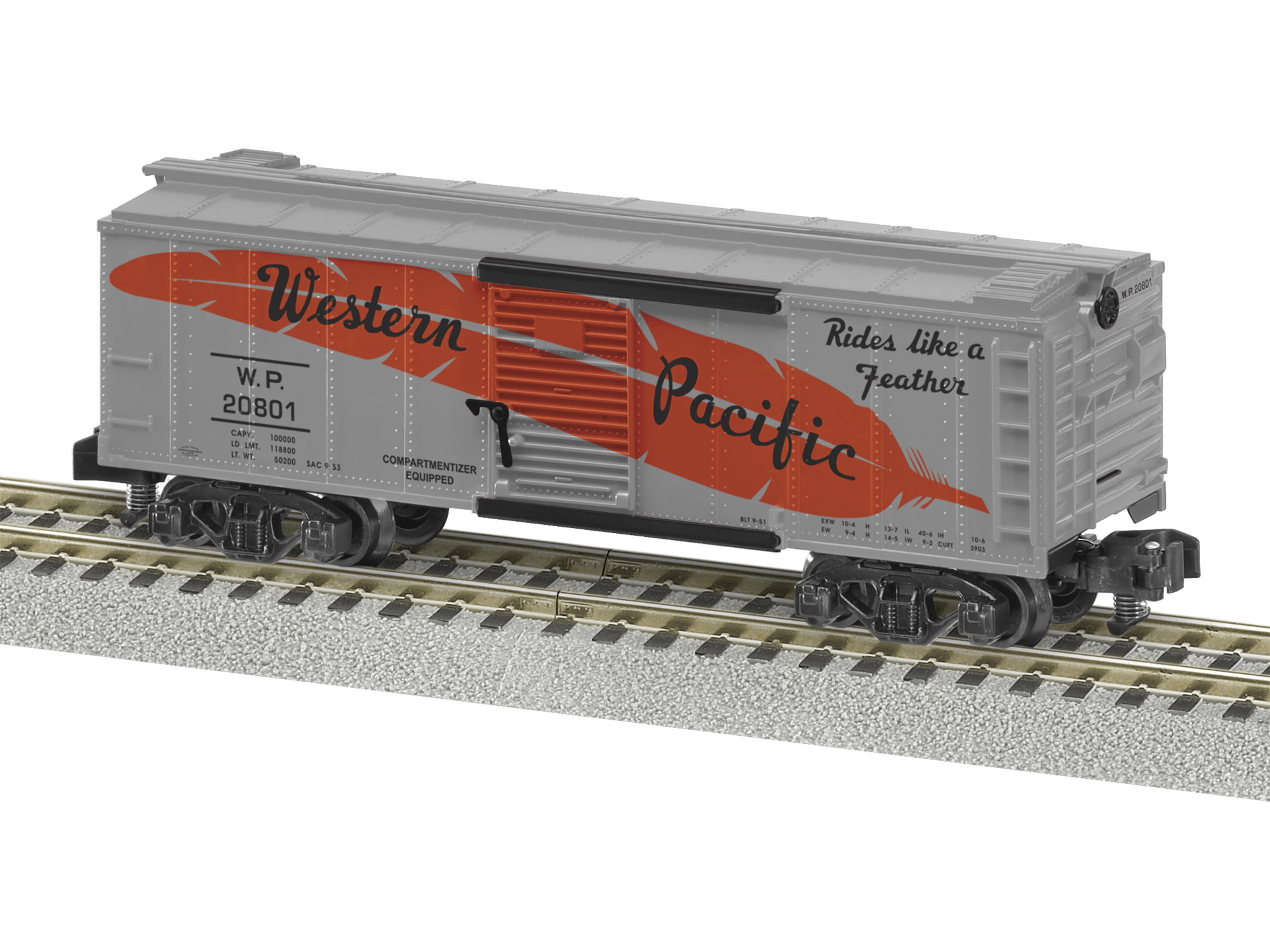 Western Pacific boxcar #20801