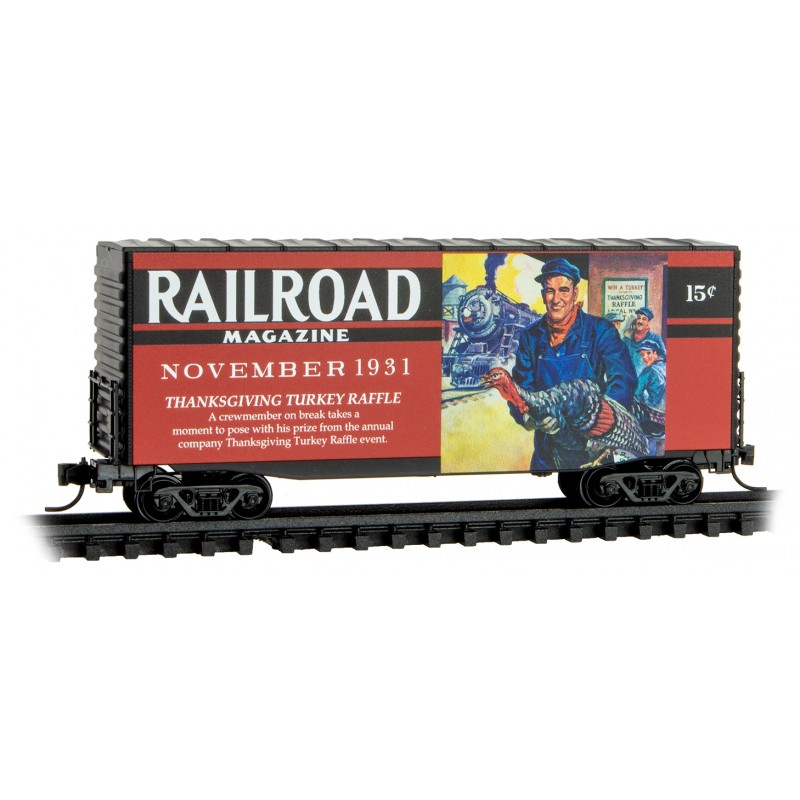 Railroad Magazine Car #9 40' Hy-Cube Box Car