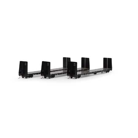 Western Pacific 60' bulkead flatcar 3-pack