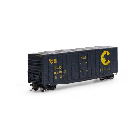 Chessie System 50' high cube waffle side boxcar #484781