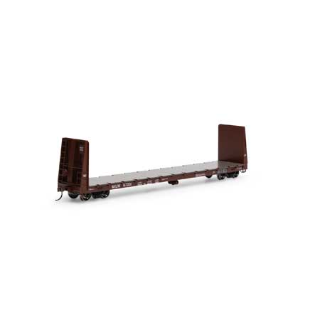 Milwaukee Road 60' bulkhead flatcar #67231