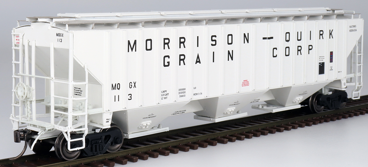 Morrison-Quirk Grain Corporation PS 4750 CF 3-Bay Rib-Sided Hopper #61