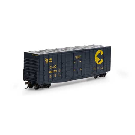 Chessie System 50' high cube waffle side boxcar #484792