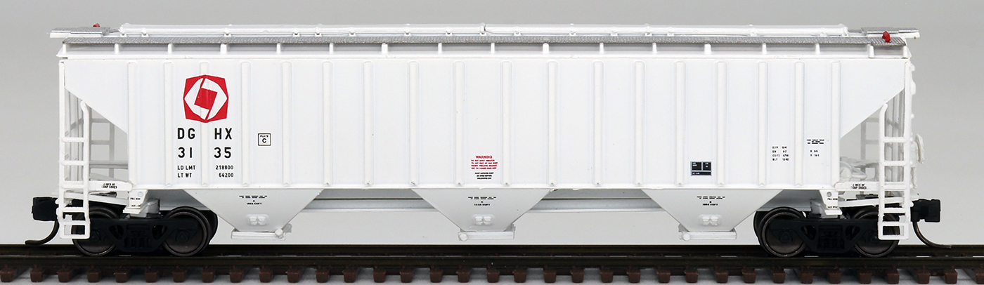 Searles Valley Minerals PS 4750 CF 3-Bay Rib-Sided Hopper #3034