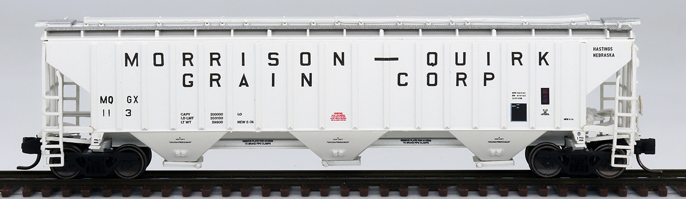 Morrison-Quirk Grain Corporation PS4750 CF 3-Bay Rib-Sided Hopper #102