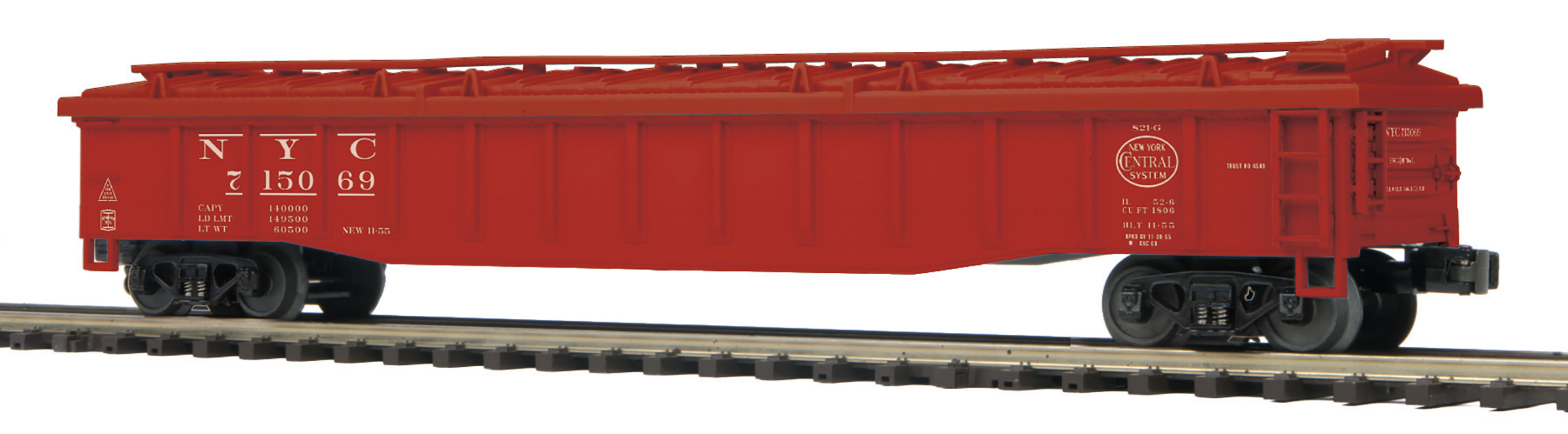 New York Central gondola car with cover
