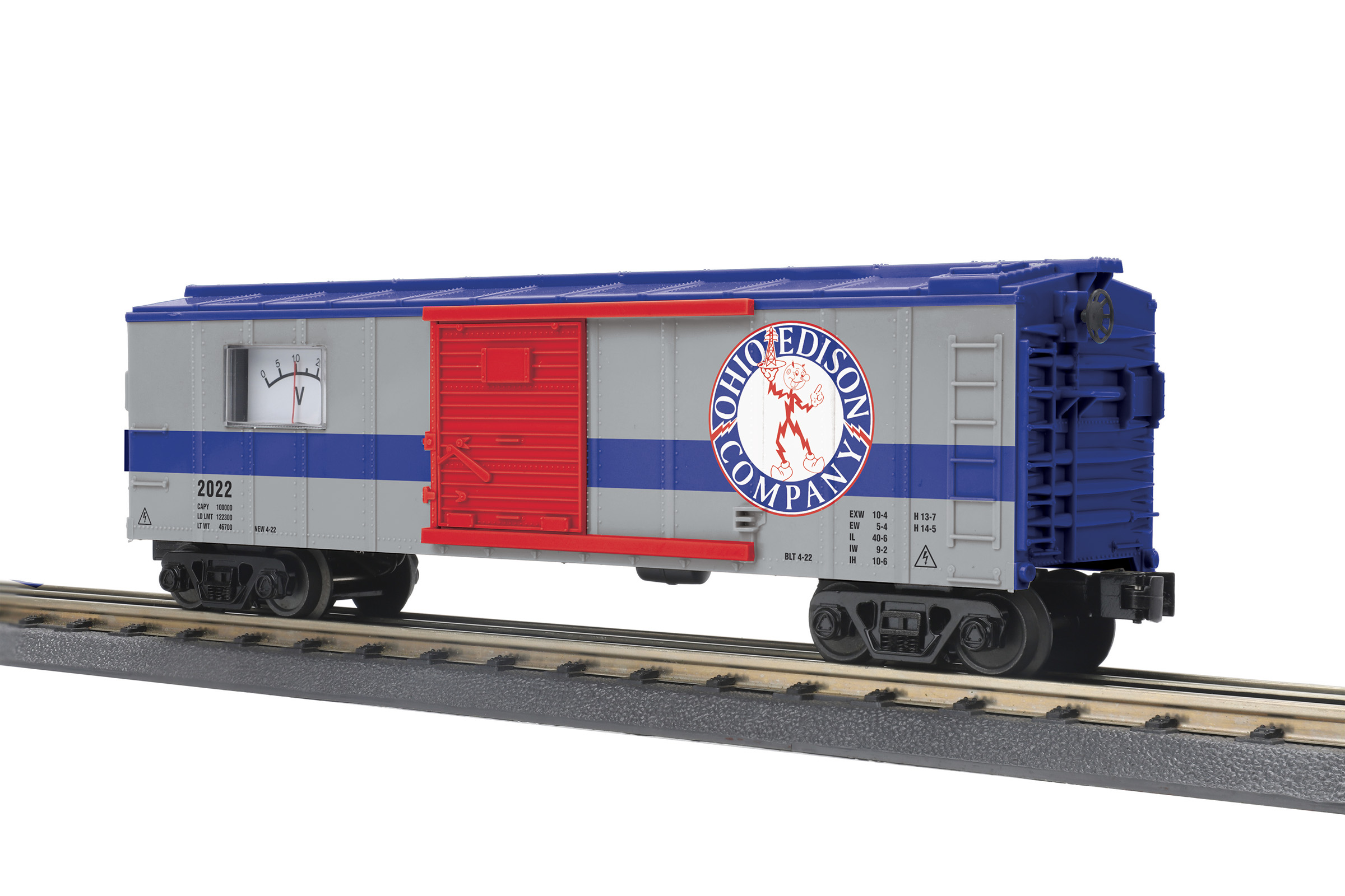 Ohio Edison Company boxcar with power meter