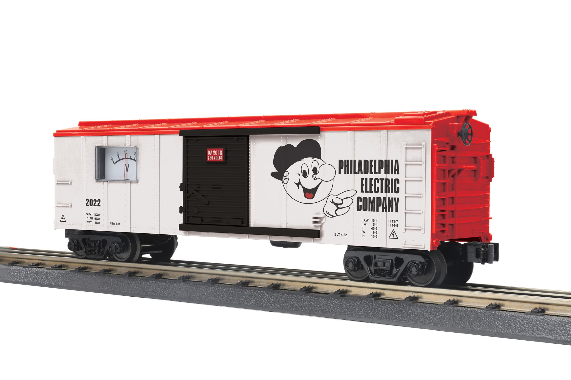 Philadelphia Electric Company boxcar with power meter