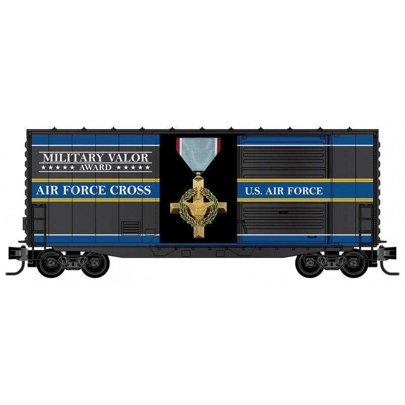Military Valor Award US Air Force Cross 40' Hy-Cube Box Car