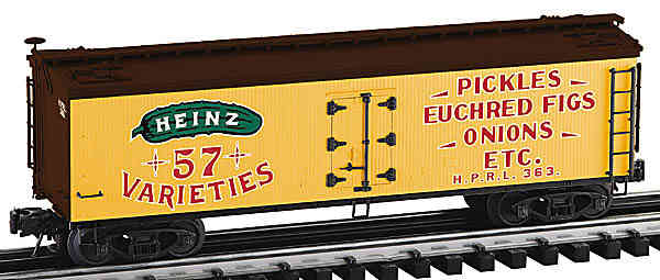 Heinz "Pickles" wood sided reefer with interior 2-rail