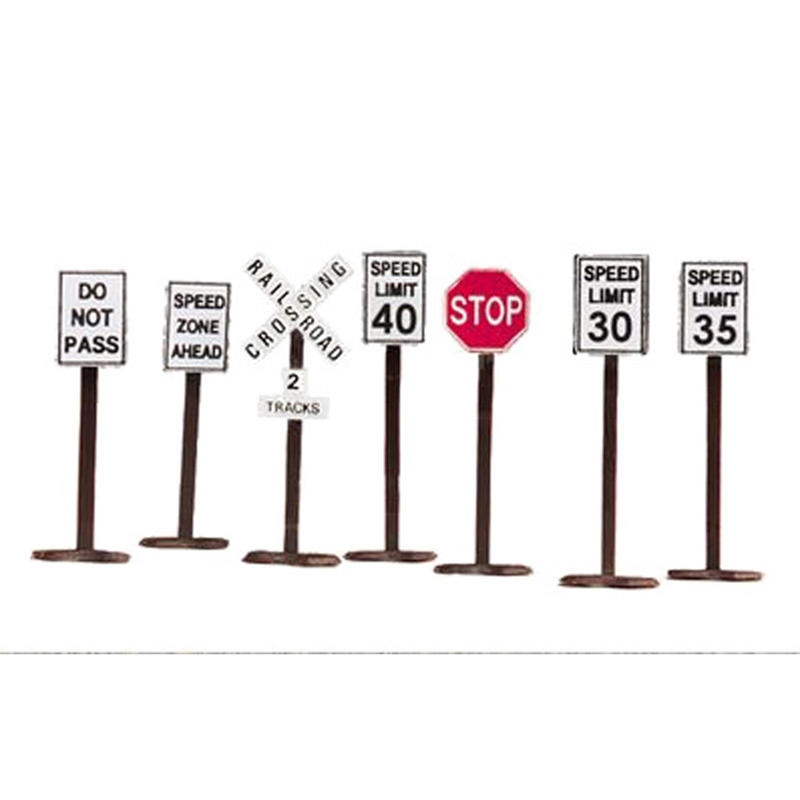 7-piece road sign set