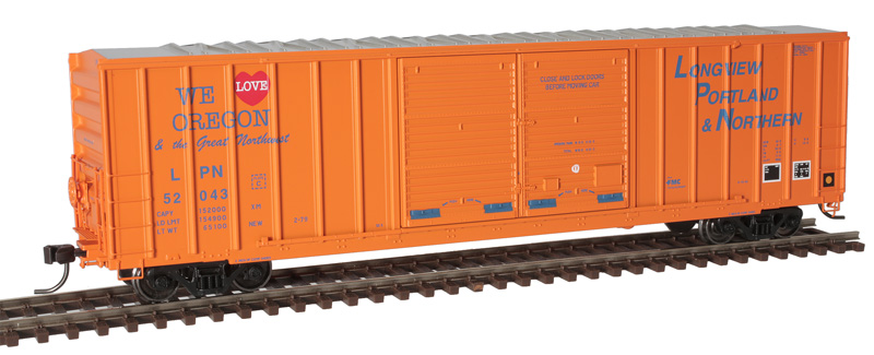 Longview, Portland & Northern 52' FMC 5503 double door boxcar #52043