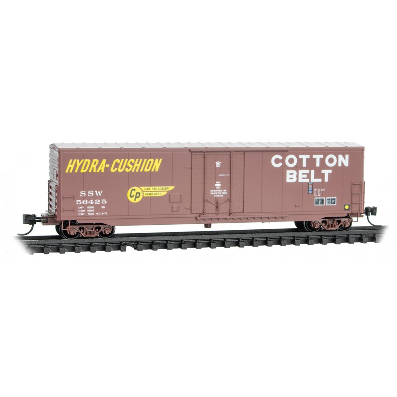 Cotton Belt 50' Standard Box Car 8' Plug Door Without Roofwalk #56425