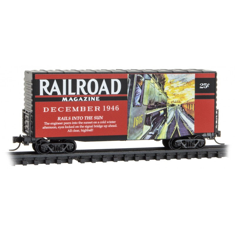 Railroad Magazine Car 40' Hy-Cube Box Car December 1946