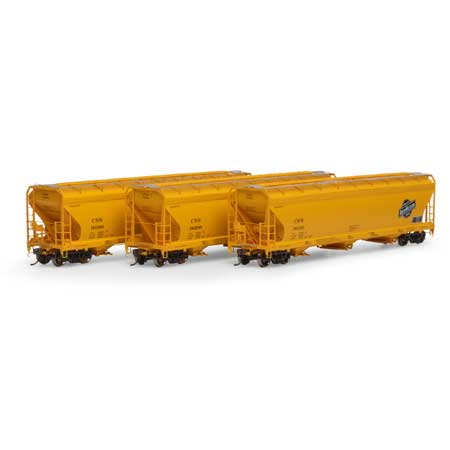 Chicago & North Western ACF 4600 Covered Hopper 3-Pack