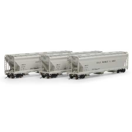 Gulf, Mobile & Ohio 4600 Covered Hopper 3-Pack
