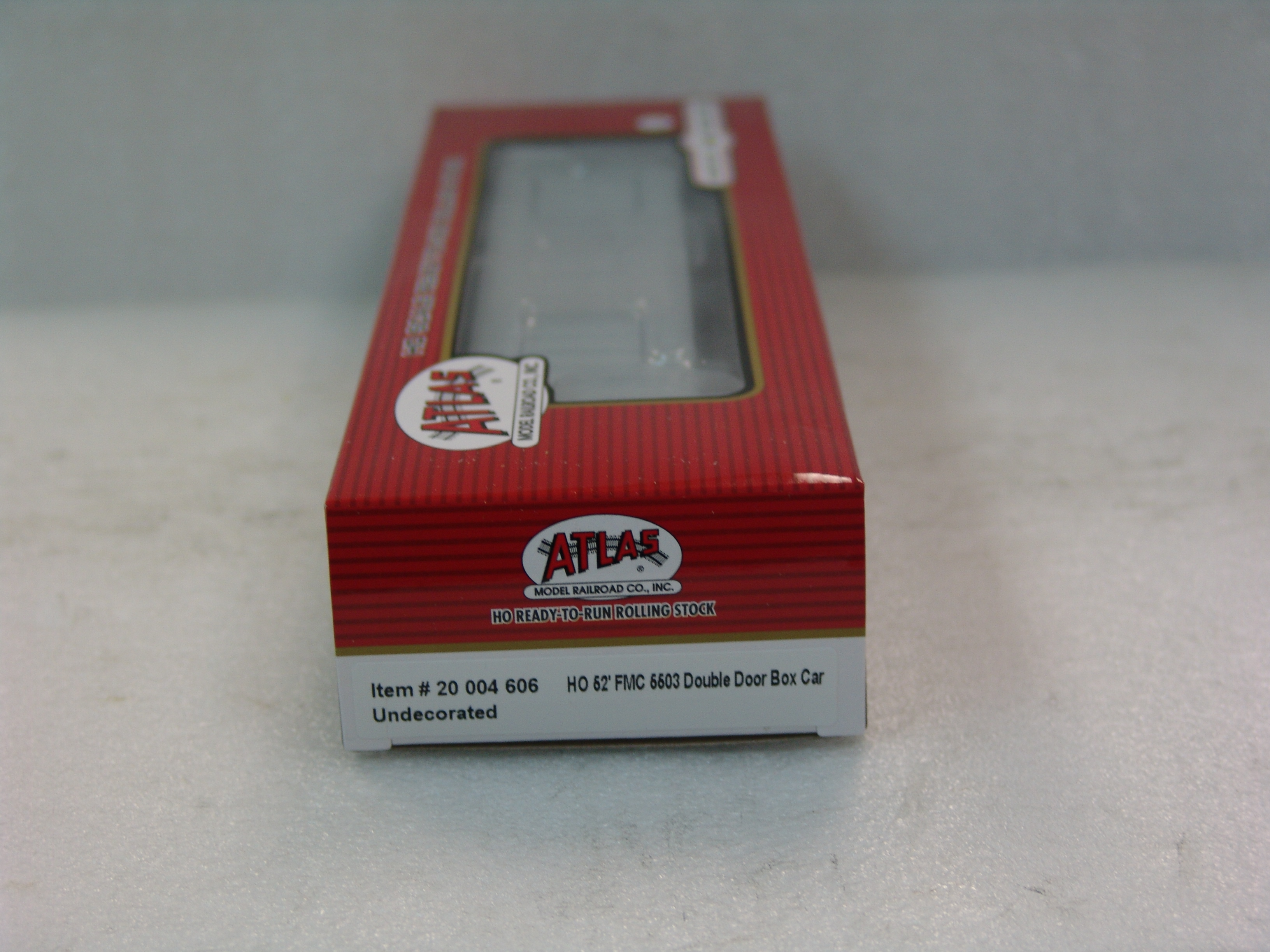 undecorated 52' FMC 5503 double door boxcar