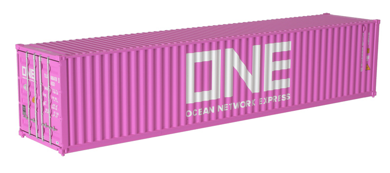 Ocean Network Express (pink) 40' standard height container 3-pack #2