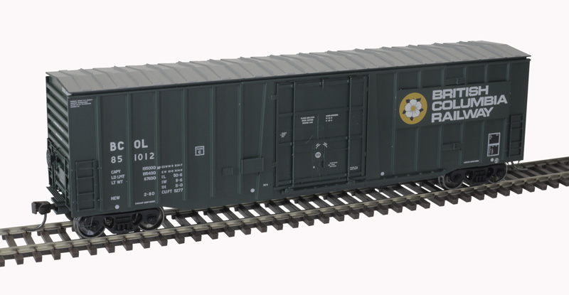 British Columbia Railway 50' NSC 5277 plug door boxcar #851022