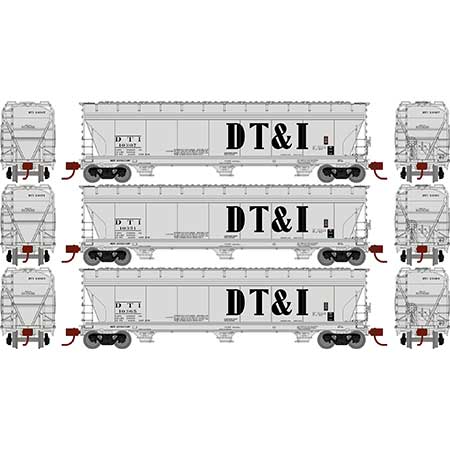 Detroit, Toledo & Ironton 4600 Covered Hopper 3-Pack