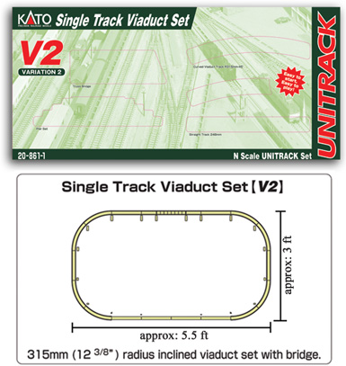 Variation 2 Single Track Viaduct Set
