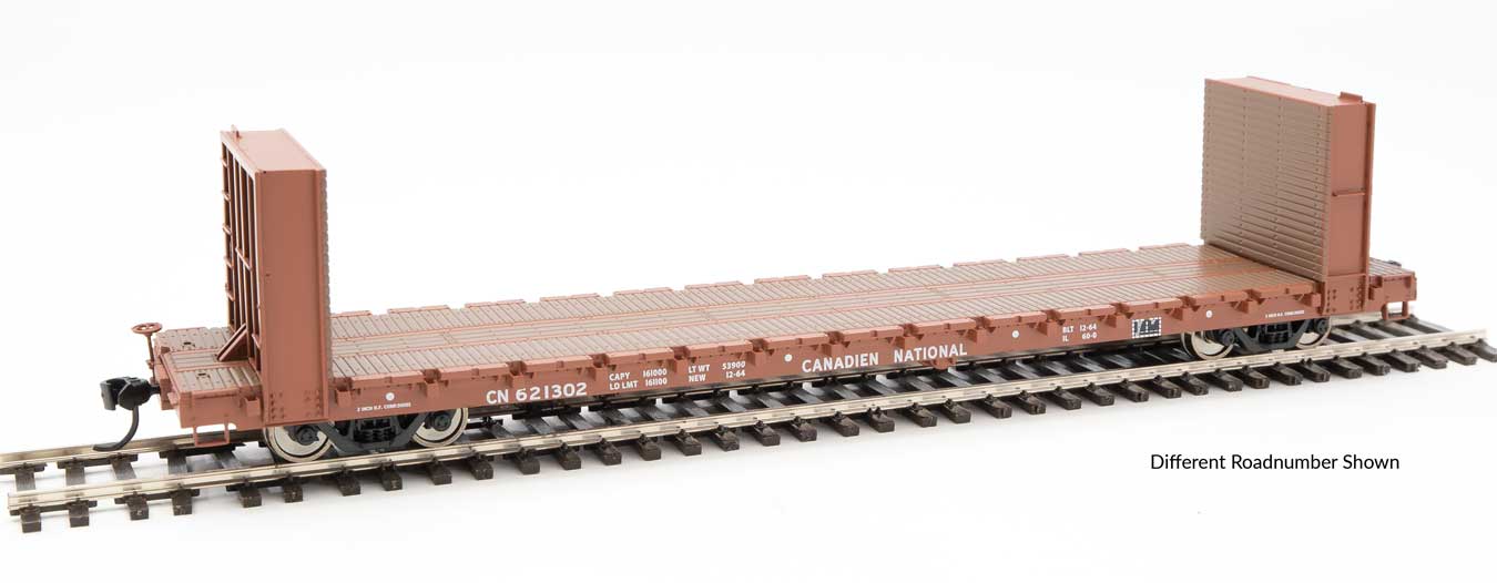 Canadian National 60' P-S Bulkhead Flat Car #621307