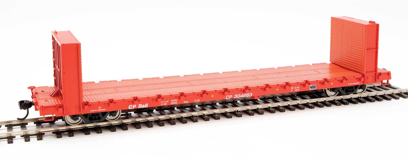Canadian Pacific 60' P-S Bulkhead Flat Car #304663