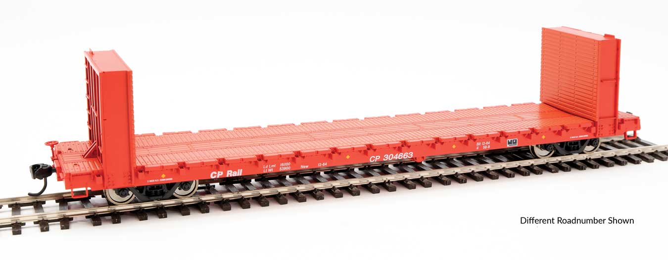 Canadian Pacific 60' P-S Bulkhead Flat Car #304672