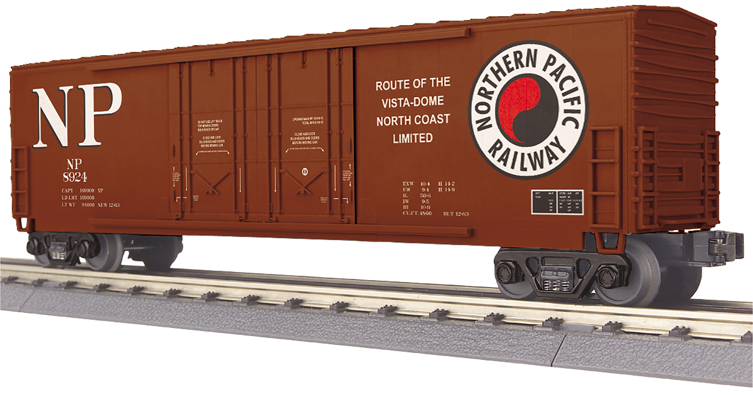Northern Pacific 50' double plug door boxcar #8924
