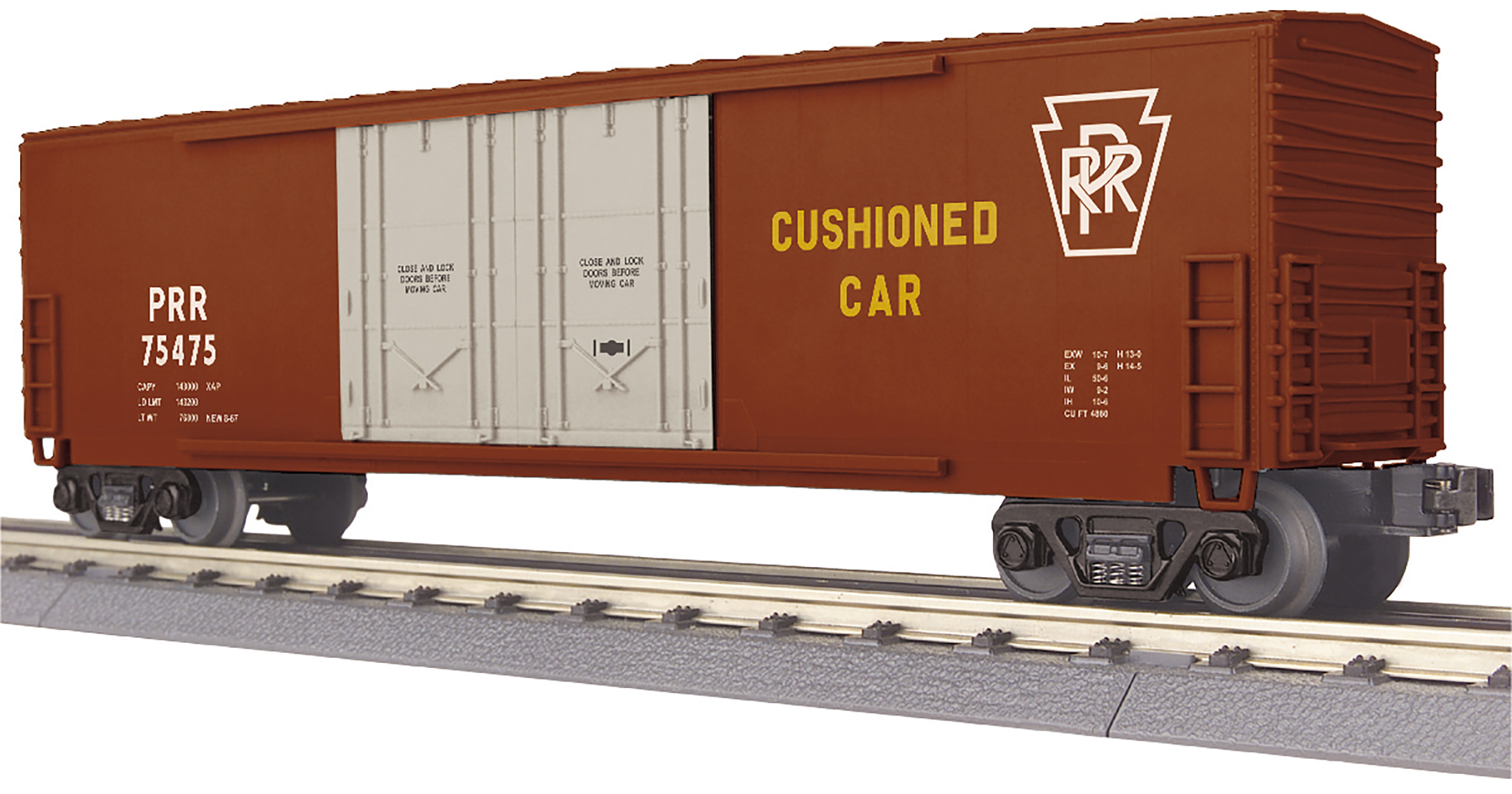 Pennsylvania Railroad 50' double plug door boxcar #75475