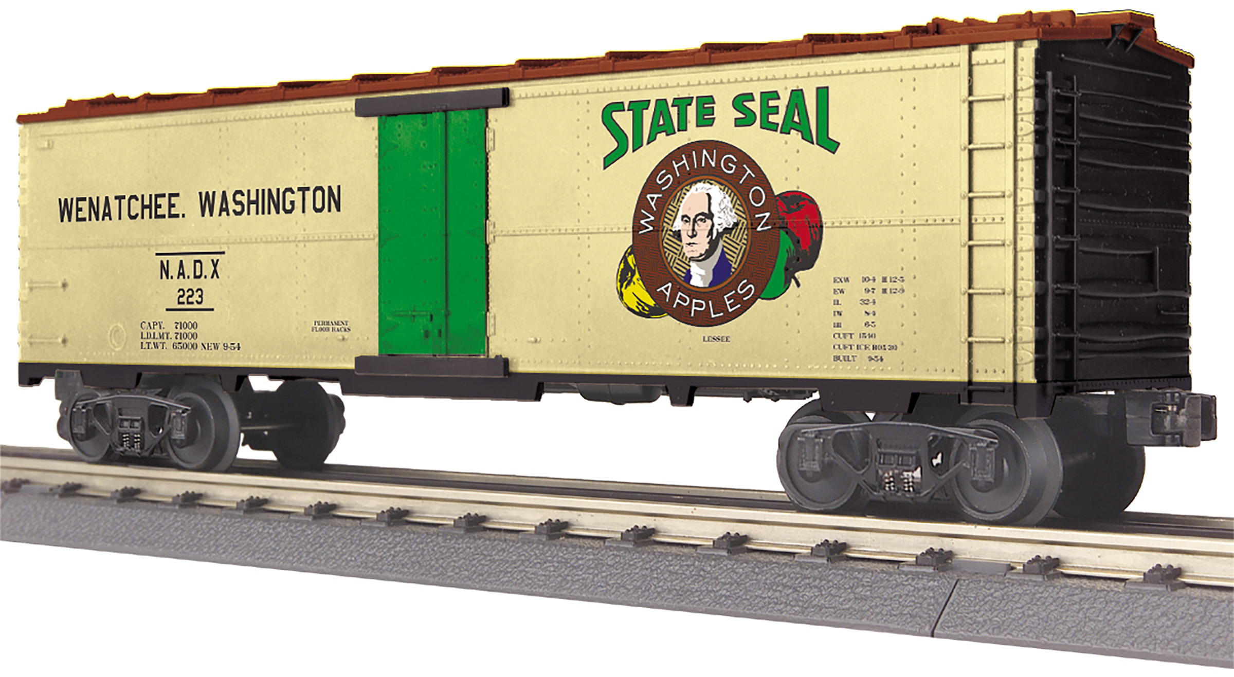 Washington Apples modern reefer car #223