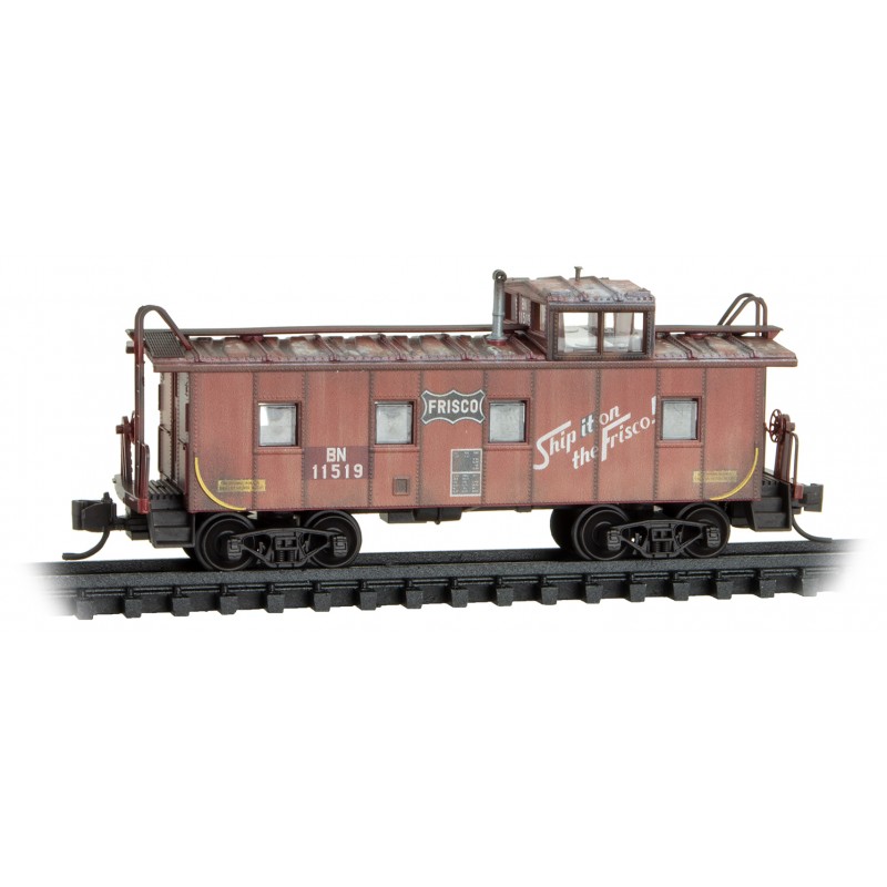 BN/Frisco 36' Riveted Steel Caboose Offset Cupola #11519