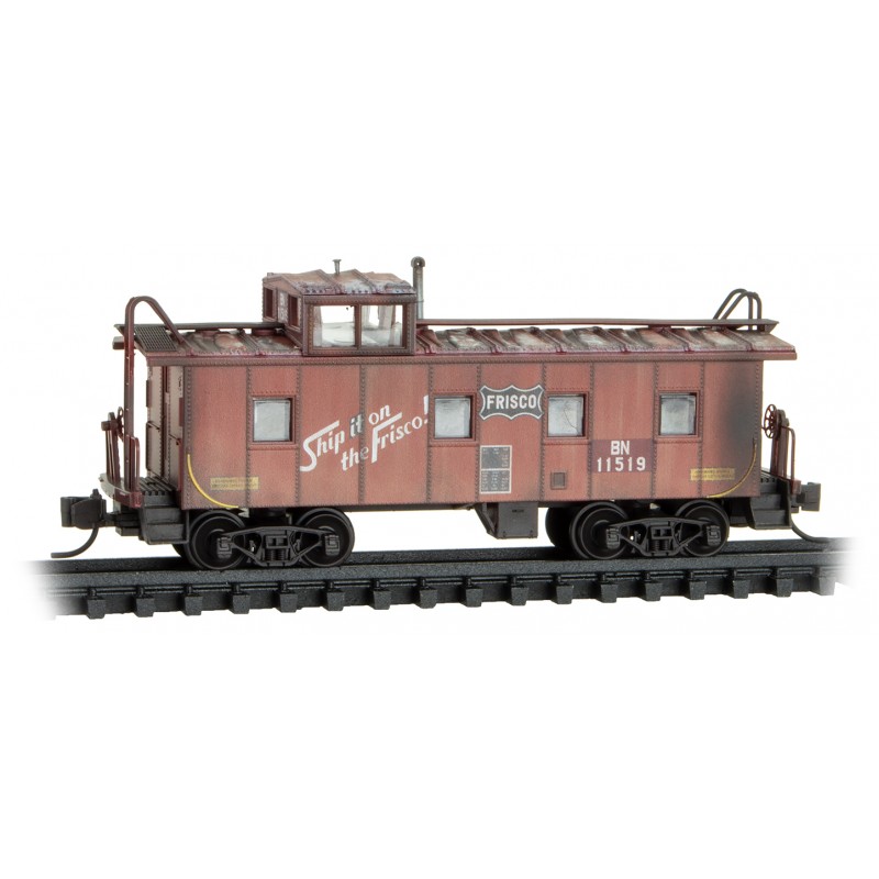 BN/Frisco 36' Riveted Steel Caboose Offset Cupola #11519
