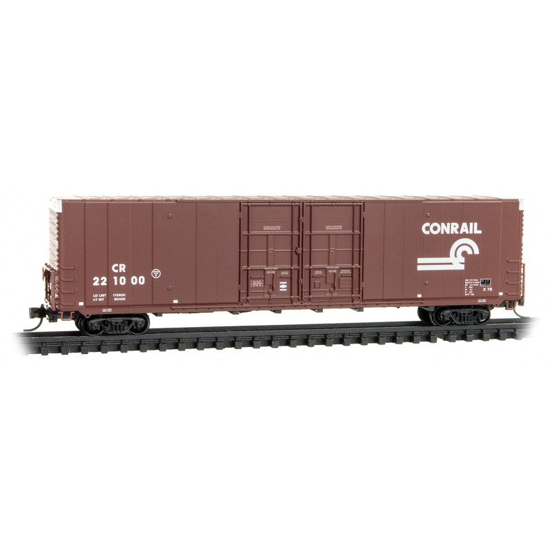Conrail 60' Box Car Excess Height Double Plug Doors Rivet Side #221000