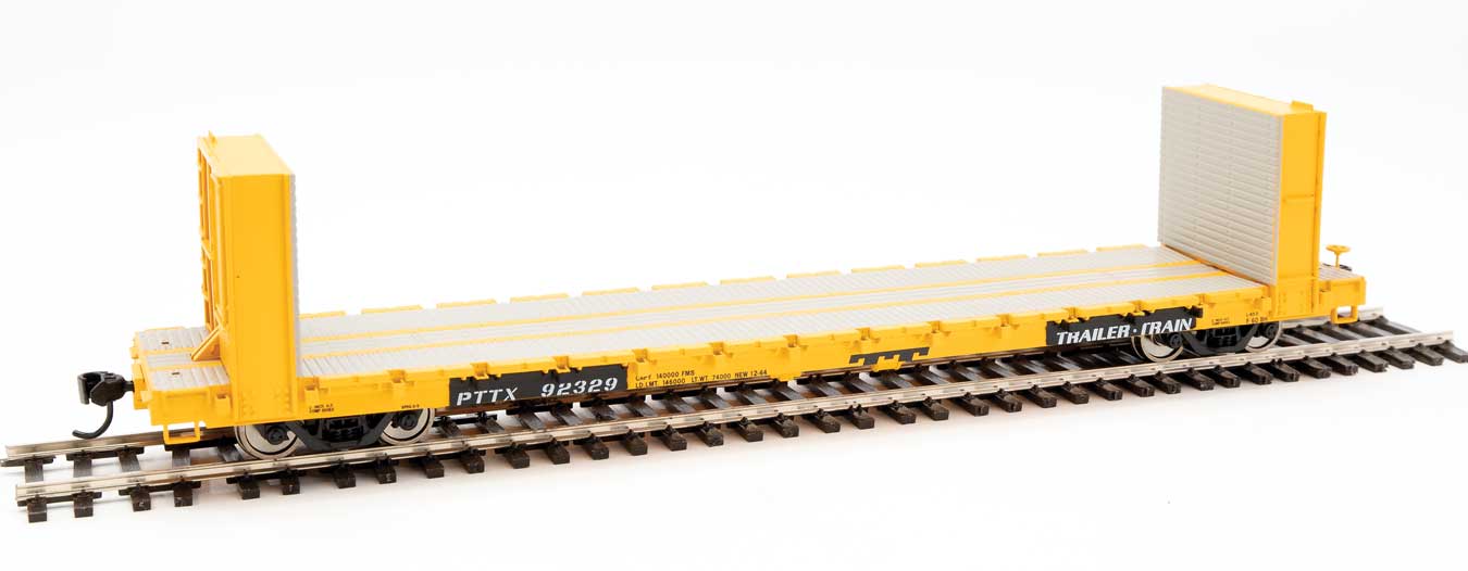 PTTX 60' P-S Bulkhead Flat Car #92329
