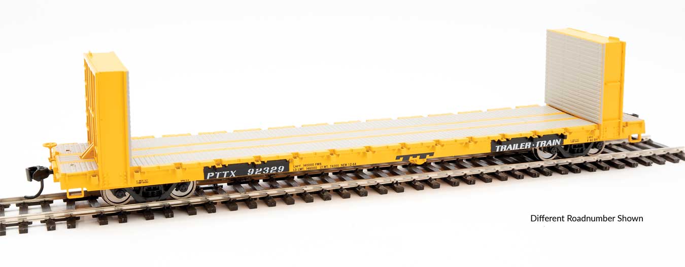 PTTX 60' P-S Bulkhead Flat Car #92332