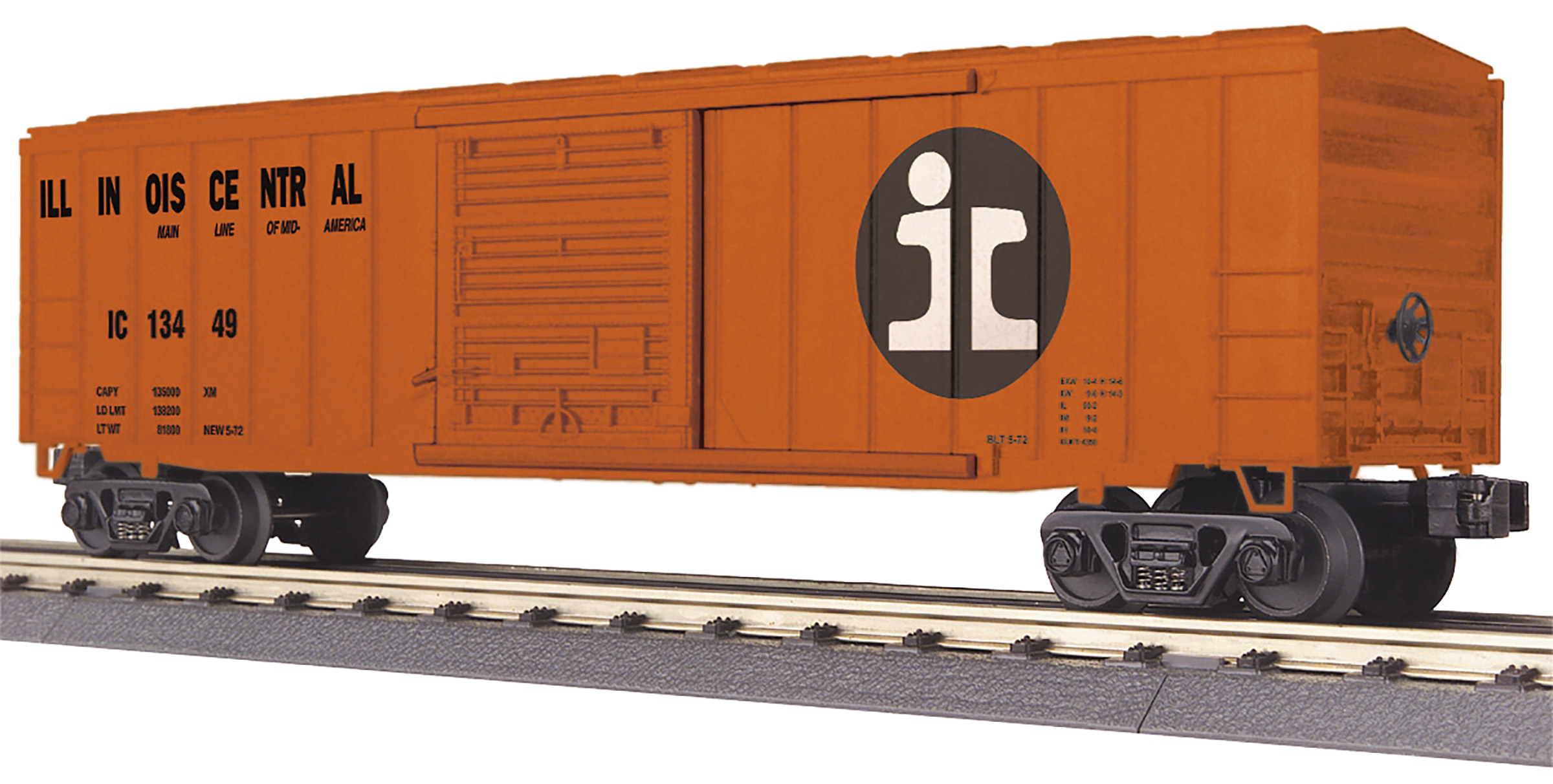Illinois Central 50' modern boxcar #13449