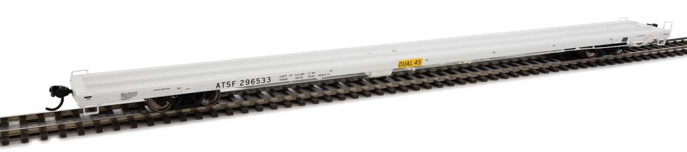 Santa Fe 89' Bethlehem Flush-Deck Flat Car #296533