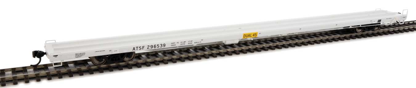 Santa Fe 89' Bethlehem Flush-Deck Flat Car #296539