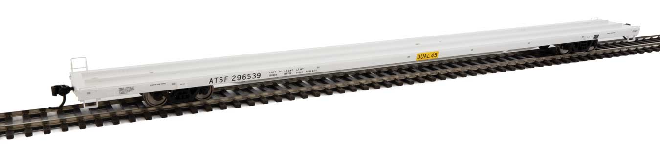 Santa Fe 89' Bethlehem Flush-Deck Flat Car #296539