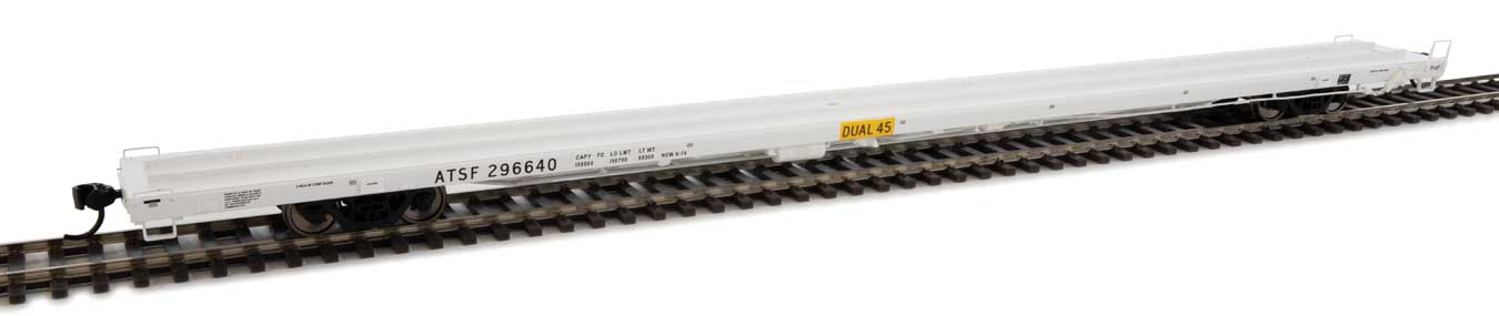 Santa Fe 89' Bethlehem Flush-Deck Flat Car #296640