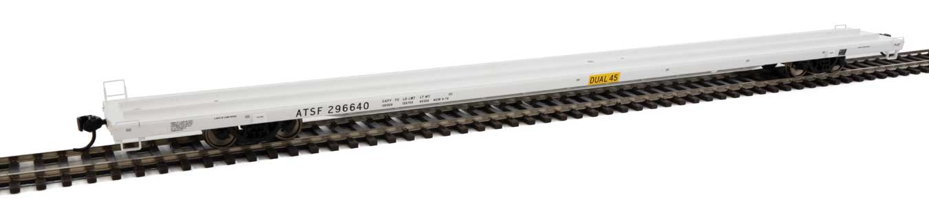 Santa Fe 89' Bethlehem Flush-Deck Flat Car #296640