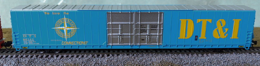 Detroit Toledo & Ironton (blue) 86' auto parts boxcar #26443