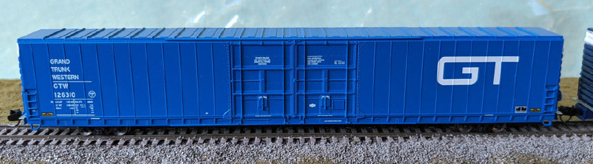 Grand Trunk Western 86' auto parts boxcar #126310