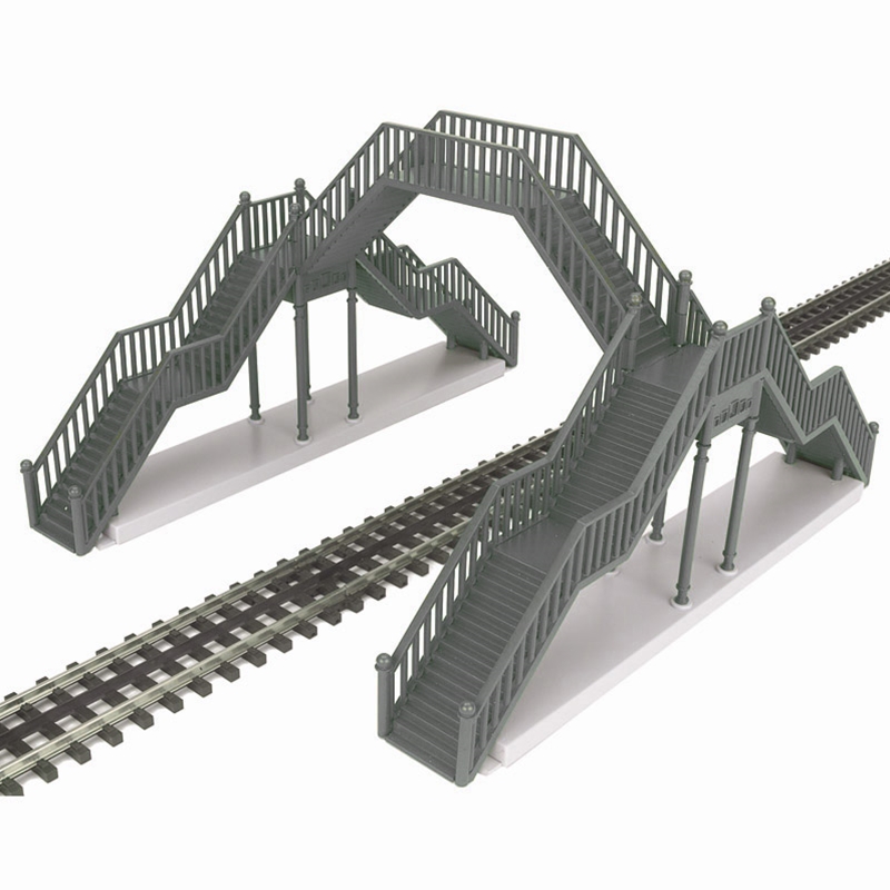 single track pedestrian crosswalk - silver