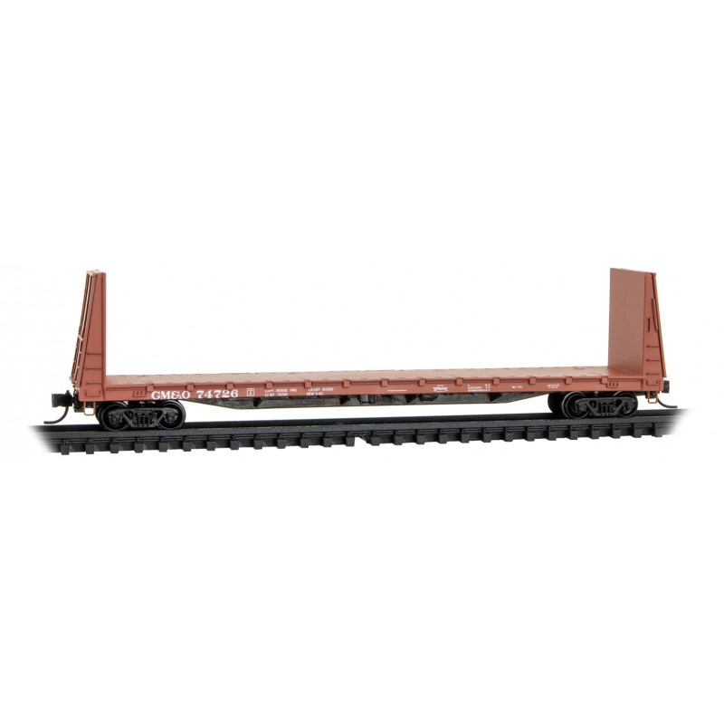 Gulf, Mobile & Ohio 61' Bulkhead Flat Car #74726